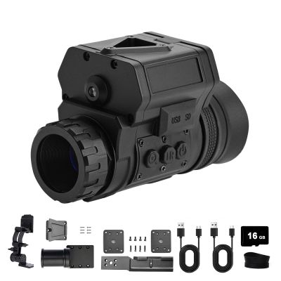 WGFXYBFY Night Vision Monocular for Adults, 940nm Infrared Night Vision Scope 45 Wide Field of View Night Vision Goggles, 4X Magnification Support WiFi for Camping and Observe Wildlife