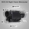 WGFXYBFY Night Vision Monocular for Adults, 940nm Infrared Night Vision Scope 45 Wide Field of View Night Vision Goggles, 4X Magnification Support WiFi for Camping and Observe Wildlife view 2