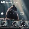 WGFXYBFY Night Vision Monocular for Adults, 940nm Infrared Night Vision Scope 45 Wide Field of View Night Vision Goggles, 4X Magnification Support WiFi for Camping and Observe Wildlife view 3