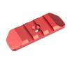 Lancer Tactical MLOK Aluminum Picatinny Accessory Rail (Color: Red/3-Slot) view 1
