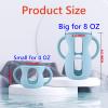 4-Pack Silicone Sleeves with Handles for Avent Glass Bottles, 8 OZ, White view 4