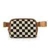 Checkered Fanny Pack Plaid Striped Belt Bag Crossbody Bags For Women for Work Shopping (Brown(Fanny Packs)) view 1