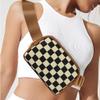 Checkered Fanny Pack Plaid Striped Belt Bag Crossbody Bags For Women for Work Shopping (Brown(Fanny Packs)) view 2