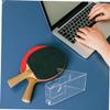 BESPORTBLE 2pcs Table Tennis Paddle Display Stands Acrylic Rack for Pong Paddles Display Stand for Home Store view 4
