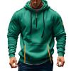 RTTUIOP Hoodies for Men Quarter Zip Pullover Tactical Sweatshirt Vintage Long Sleeve Casual Fashion Hoodie 1/4 Zip Pullover Sweatshirt Winter Hoodie Zip-Up Warm Clothes Jacket With Pockets view 1