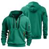 RTTUIOP Hoodies for Men Quarter Zip Pullover Tactical Sweatshirt Vintage Long Sleeve Casual Fashion Hoodie 1/4 Zip Pullover Sweatshirt Winter Hoodie Zip-Up Warm Clothes Jacket With Pockets view 2