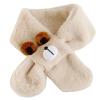 Cartoon Bear Scarf For Baby Toddler Furry Plush Neck Scarf Kids Winter Warm Neckwrap Children Windproof Neck Accessory view 1
