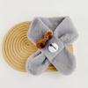 Cartoon Bear Scarf For Baby Toddler Furry Plush Neck Scarf Kids Winter Warm Neckwrap Children Windproof Neck Accessory view 4