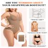 2PC-Women Bodysuit Extender 3 Snap Crotch Extender Add 3"Length Shapewear Bodysuit Extender Removable & Washable view 2