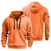RTTUIOP Hoodies for Men Quarter Zip Pullover Tactical Sweatshirt Vintage Long Sleeve Casual Fashion Hoodie 1/4 Zip Pullover Sweatshirt Winter Hoodie Zip-Up Warm Clothes Jacket With Pockets view 2