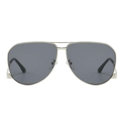 helena Oversized Square Sunglasses Women Vintage Luxury Designer Double Beam Shield Sunglass Shades Metal Big Frame (C1)