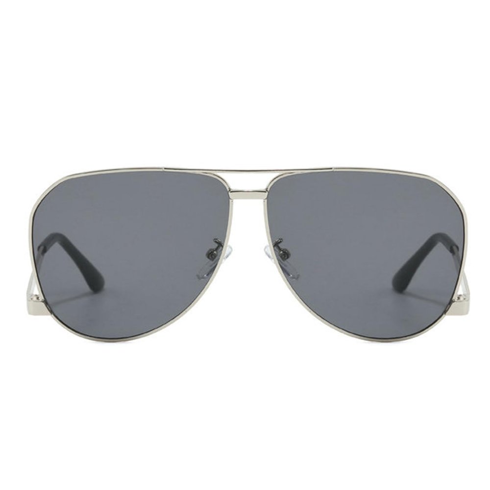 helena Oversized Square Sunglasses Women Vintage Luxury Designer Double Beam Shield Sunglass Shades Metal Big Frame (C1)