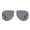 helena Oversized Square Sunglasses Women Vintage Luxury Designer Double Beam Shield Sunglass Shades Metal Big Frame (C1) view 1