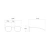 helena Oversized Square Sunglasses Women Vintage Luxury Designer Double Beam Shield Sunglass Shades Metal Big Frame (C1) view 3