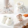 Infant Booties 612 Months Lined Fuzzy Boots, Baby Boy Boots 2024 Warm Baby Boots With Drawstring Baby Winter Snow (White, 5.5 Infant) view 2