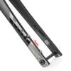 BSFHQS Gravel Bikes Front Forks 1-1/2" Tapered Tube 700C Road Cyclocross Bikes Rigid Forks 12 * 100mm Thru Axle Full Carbon Fiber Hard Fork Flat Mounted Disc Brakes view 3
