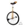 Getanye 24 Inch Wheel Unicycle Balance Fitness Exercise Adult Kids Outdoor Sports Training Cycling Unicycle with Steel Rim,Mountain Tire Cycling Sports Exercise with Adjustable Seat(Yellow) view 1