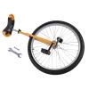 Getanye 24 Inch Wheel Unicycle Balance Fitness Exercise Adult Kids Outdoor Sports Training Cycling Unicycle with Steel Rim,Mountain Tire Cycling Sports Exercise with Adjustable Seat(Yellow) view 3