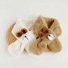 Cartoon Bear Scarf For Baby Toddler Furry Plush Neck Scarf Kids Winter Warm Neckwrap Children Windproof Neck Accessory view 4