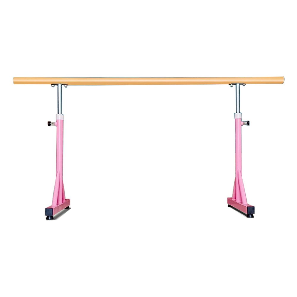 DFEDHF Ballet Barre Stick, Freestanding Height Adjustable Dancing Bar, Ballet Equipment for Home Studio Schools Dance or Active Workouts (Pink 1 m)