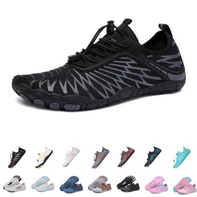 Hike Barefoot Shoes Women,New Hike Shoes for Men Women,Non-Slip Trail Athletic Footwear, Hiking Barefoot, Breathable Wide Toe Box (Black, Adult, Women, 7, Numeric, US Footwear Size System, Medium)