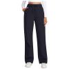 MXTPOV Womens Winter Outfits Sweatpants for Women Baggy Fleece High Waisted Athletic Lounge Pants Workout Straight Leg Joggers with Pockets Dark Gray Womens Fall Clothing L view 1