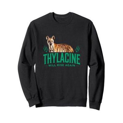 Thylacine Tasmanian Wolf Extinct Thylacines Sweatshirt