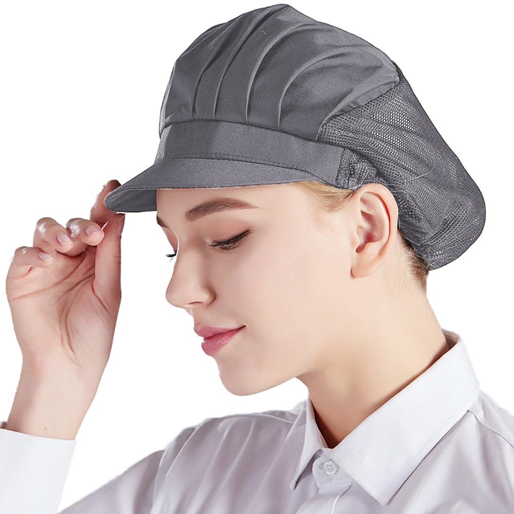 Nanxson 3pcs Chef Hat Kitchen Cooking Chef Cap Food Service Hair Nets