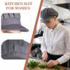 Nanxson 3pcs Chef Hat Kitchen Cooking Chef Cap Food Service Hair Nets view 4