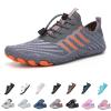 Hike barefoot shoes women,New hike shoes for Men Women ,Non-Slip trail Athletic Footwear, Hiking barefoot, Breathable Wide Toe Box (Grey, Adult, Women, 13, Numeric Range, US Footwear Size System, 13.5, Medium) view 1