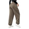 Cargo Sweatpants for Women Cinch Bottom Drawstring Elastic Waisted Jogger Pants Relaxed-Fit Athletic Pant with Pocket Brown view 3