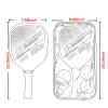 Pickleball Set with Pickleball Rackets Pickleball Paddles Poplar Surface Pickleball Paddles Set for Men Women (Yellow XS) view 2