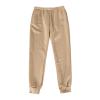 2PC Sweatpants Women Baggy Open Bottom Wide Leg Athletic Pant Classic Elastic High Waisted Jogger Trouser with Pocket Black view 2