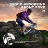 MarKnig 26 inch Fat Tire Mountain Bike with 4 inch Knobby Tires, 21 Speed MTB with Dual Disc Brake, Anti-Slip Fat Bike with Front Suspension, High Carbon Steel Frame, Men and Women (Blue-Purple) view 4