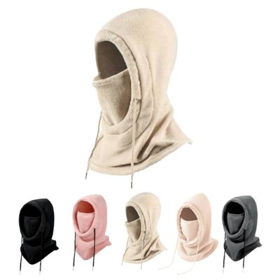 Balaclava Face Ski Mask for Women Winter Hats, Sherpa Fleece Hood Ski Face Mask Womens Hats Winter Hat for Women (Khaki)