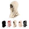 Balaclava Face Ski Mask for Women Winter Hats, Sherpa Fleece Hood Ski Face Mask Womens Hats Winter Hat for Women (Khaki) view 1