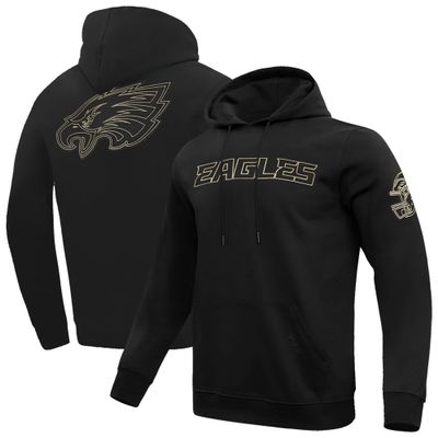 Pro Standard Mens NFL Philadelphia Eagles Black&Gold Pull Over Hoodie Black M