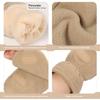 OZERO Winter Gloves for Men Women: Fingerless Convertible Mittens with Flap Warm Thermal Polar Fleece,Touch Screen Work Running Driving Cycling Womens Mens Gloves Winter in Cold Weather Apricot XL view 3