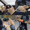 OZERO Winter Gloves for Men Women: Fingerless Convertible Mittens with Flap Warm Thermal Polar Fleece,Touch Screen Work Running Driving Cycling Womens Mens Gloves Winter in Cold Weather Apricot XL view 4
