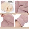 OZERO Winter Gloves for Men Women: Fingerless Convertible Mittens with Flap Warm Thermal Polar Fleece,Touch Screen Work Running Driving Cycling Womens Mens Gloves Winter in Cold Weather Pink L view 3