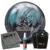 Bowlerstore Products Brunswick Rhino Metallic Blue/Black Bowling Ball | Moxy Strike Black Bowling Bag | Moxy Grey Micro Fiber Towel | Moxy Xtreme Power Cleaner Package 12lbs view 1