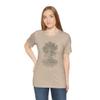 Tree Shirt Gnarled Tree Mens Graphic Tee, Unique Tree of Life Shirt, for Him, Artistic Nature Tee Tan view 1