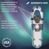 Hike Women's Snowshoes Kit - Lightweight, Durable, Made in The USA - Ideal for Winter Hiking, Snowshoeing, and Outdoor Adventures - Premium Performance Snow Shoes view 4