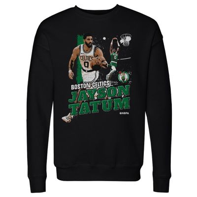 500 LEVEL Jayson Tatum Boston Celtics Crewneck Sweatshirt - Jayson Tatum Boston Celtics Gritty WHT (Black, XX-Large)