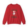Funny Snowman Holiday Sweatshirt, Rolling with the Snowmies, Winter Occasion Pullover, Christmas Jumper, Unique Seasonal Red view 1