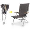 Camping Outdoor Folding Chair, Portable Fishing Leisure Camping High Back Recliner Bending Chair, thickened 600D Oxford cloth, load-bearing 250kg, suitable for camping, sketching, fishing, Picnic view 3