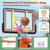 Giantex Portable Basketball Hoop Outdoor - 7.4-10 FT Height Adjustable Basketball Goal System w/ 44 Inch Shatterproof PC Backboard, Fillable Base, Basketball Hoop Indoor for Adults, Backyard, Driveway view 4