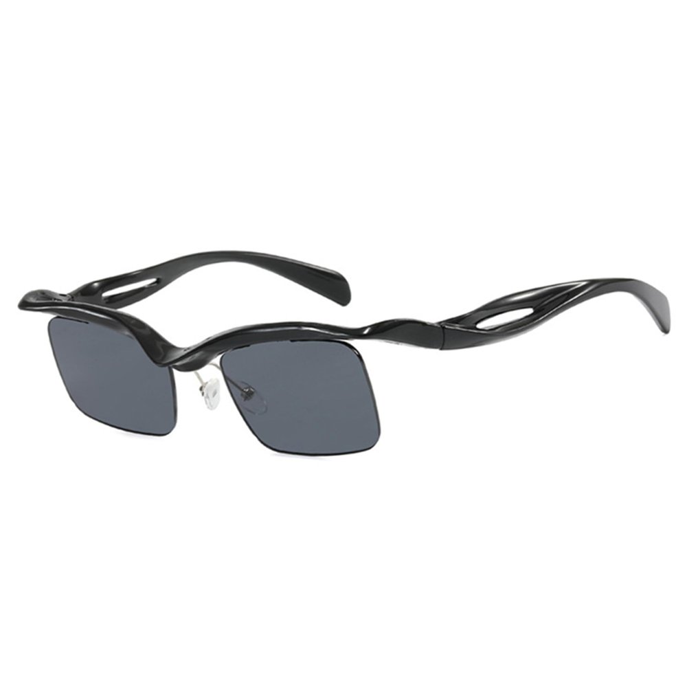 bullabulling Square Sunglasses for Women Vintage Trendy Square Sun Glasses Retro Style Shades (black)