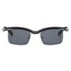 bullabulling Square Sunglasses for Women Vintage Trendy Square Sun Glasses Retro Style Shades (black) view 2