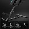 Roman Chair,Back Extension Bench, Hyperextension Roman Chair Bench, Adjustable Back Extension Machine, Roman Exercise Chair Equipment, Sit Up Workout Bench for Men Women (Black) view 3